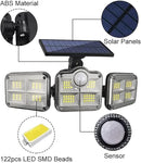 3 Head Motion Sensor 270 Wide Angle Illumination Waterproof Solar Light