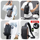 Chest Bag Multifunction Crossbody Sport Running Travel Sling Pack Anti-Theft (Random Color)