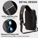 Chest Bag Multifunction Crossbody Sport Running Travel Sling Pack Anti-Theft (Random Color)