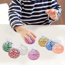 Mesh Stress Balls Squeeze  Pack Of 6 (random Color)