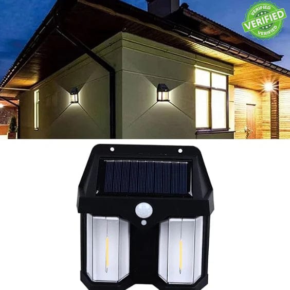 Double Head Antique Solar Sensor Lamp