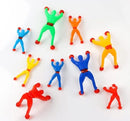 Pack Of 20 Sticky Spider Man Climbing and Sticky Wall Climbers Spider Men Toys (random Color)